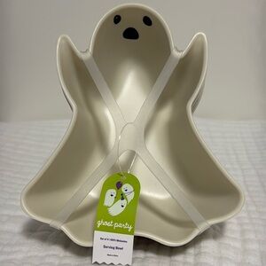 Halloween GHOST PARTY Bowls Set of 4 Snack Treat Dishes Bowls BOO Spooky New